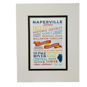 Naperville 8x10 Printwords words style. Photo of the printwords.