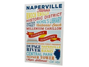 Naperville Notebook Words words style. Photo of the journal.