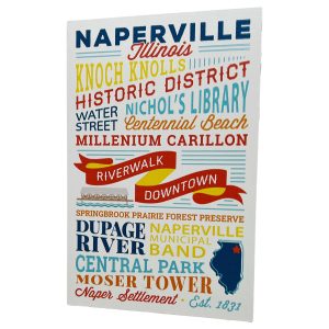 Naperville Notebook Words words style. Photo of the journal.